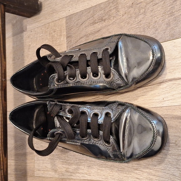 Mephisto women's leather trainers shoes size 7 black - Picture 5 of 11